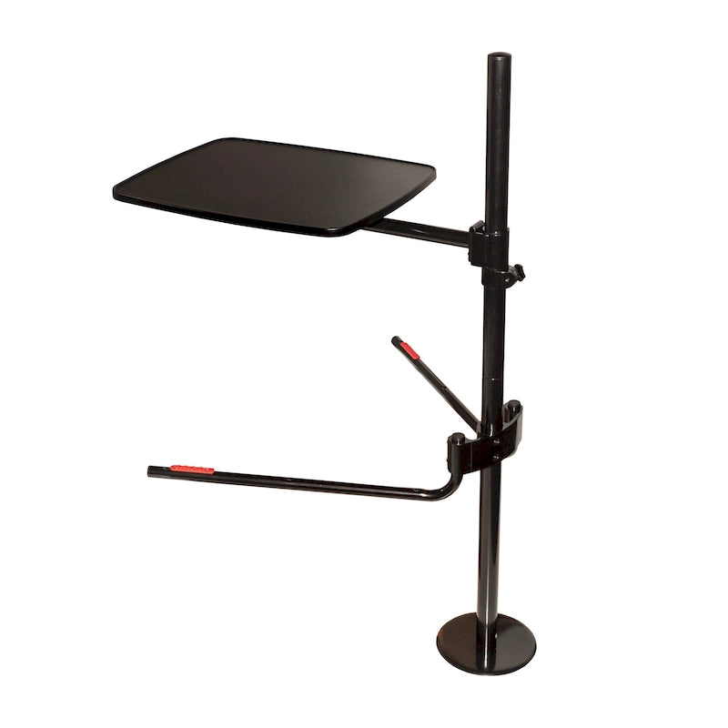 Table de lit réglable avec support pivotant pour ordinateur portable à 360 degrés Noir