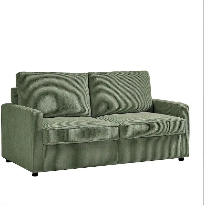 US Pride Furniture Manchester Corduroy 70 inch Square Arms Sofa Bed
