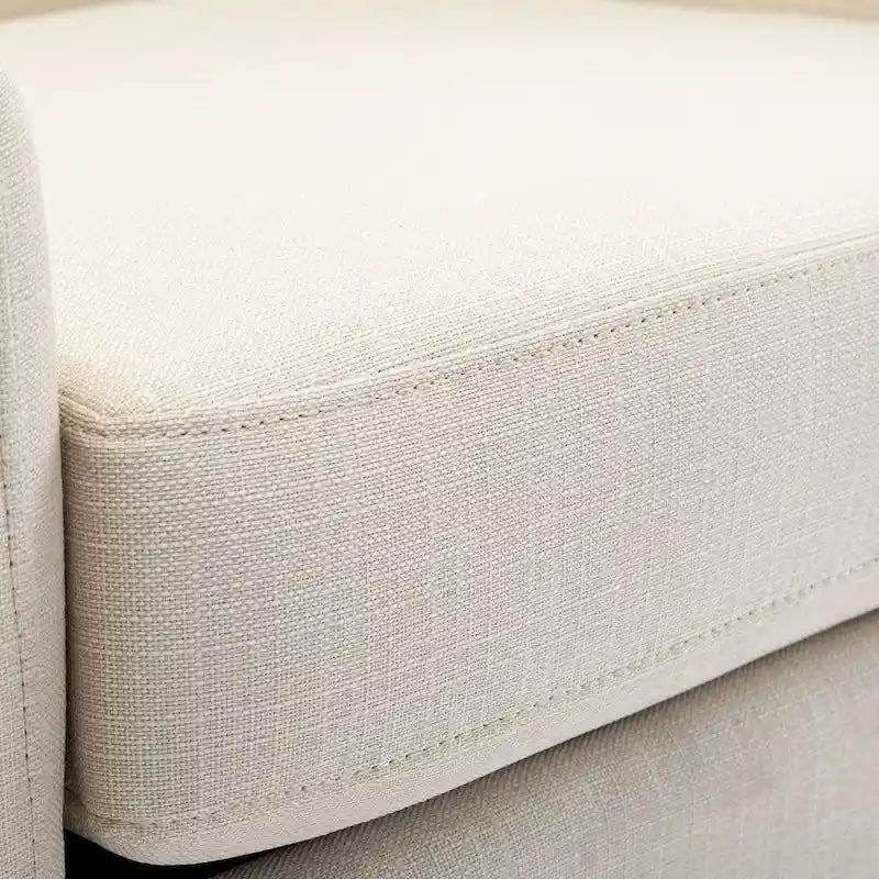 Fauteuil d'appoint pivotant et planeur en forme de tonneau, rembourré et doté d'accoudoirs à pince