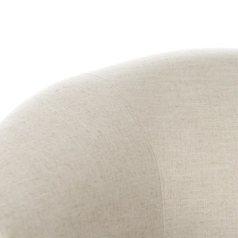 Fauteuil d'appoint en velours tonneau du milieu du siècle avec pieds dorés