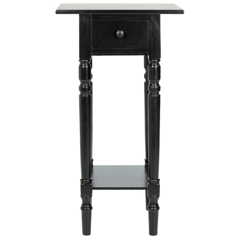 SAFAVIEH Arrie Black Accent Table - 17.7 x 13.8 x 31.9 - 18Wx14Dx32H