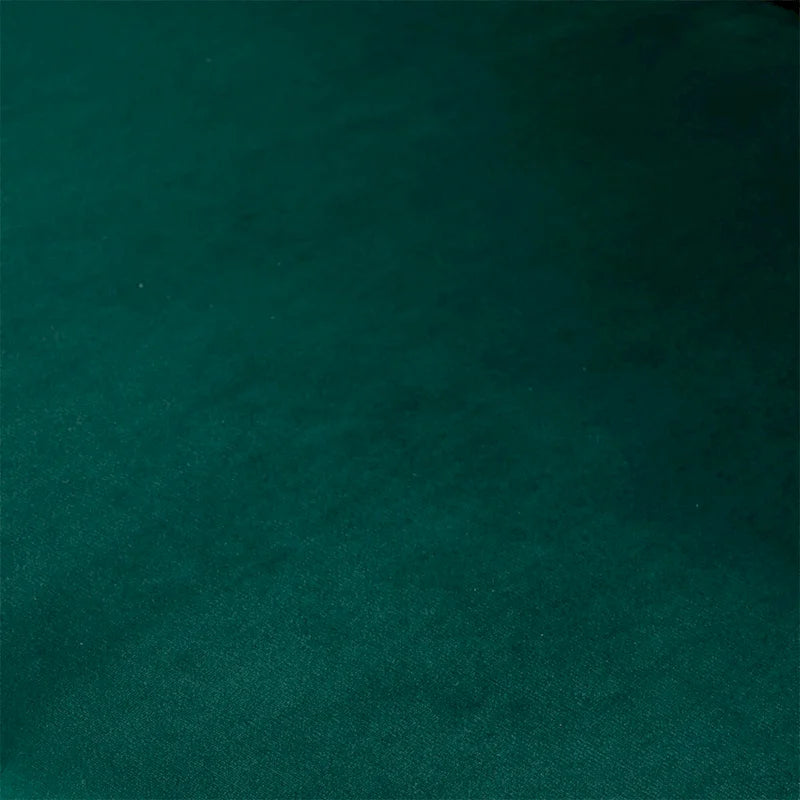 Fauteuil d'appoint rond en velours avec piètement luge en métal doré, vert gris bleu