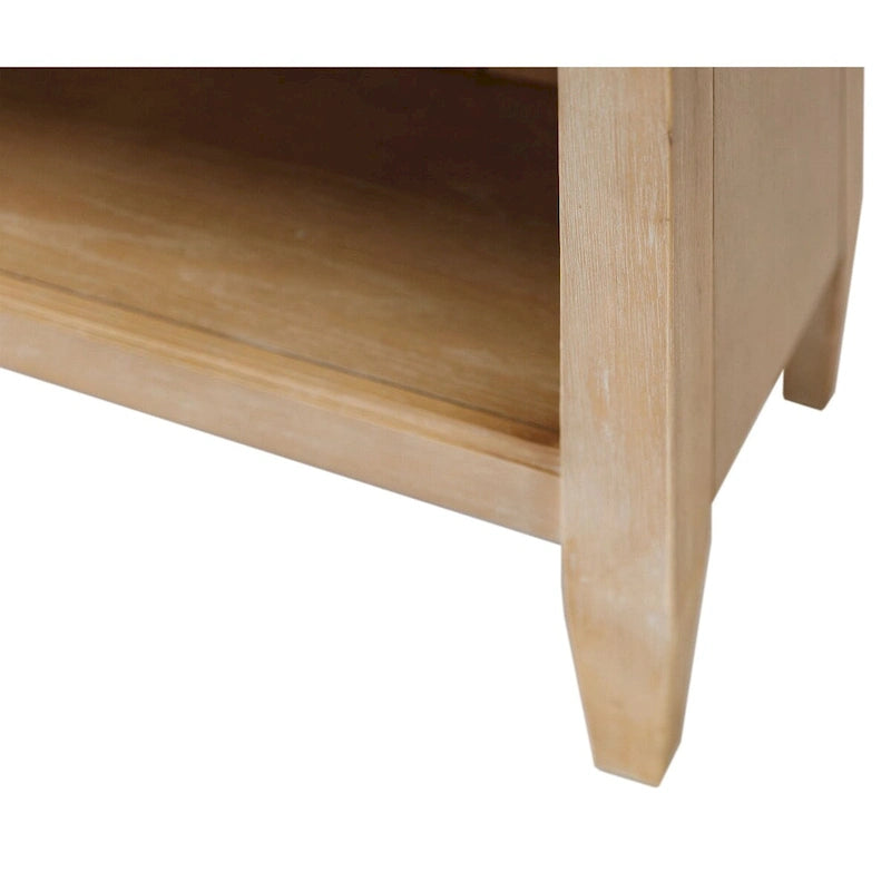 Étagère Ouverte avec Détails en Arc, Finition Bois, Marron, 5 Tablettes de Rangement