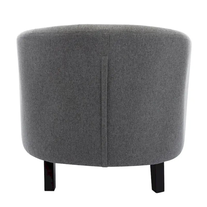 Fauteuil d'appoint capitonné en cuir PU avec clous décoratifs pour salon